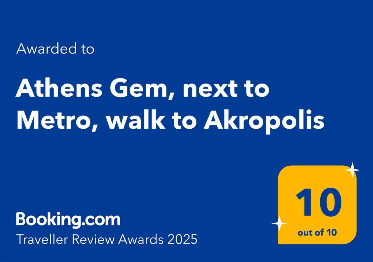 Athens Gem, Next To Metro, Walk To Akropolis Bagian luar foto